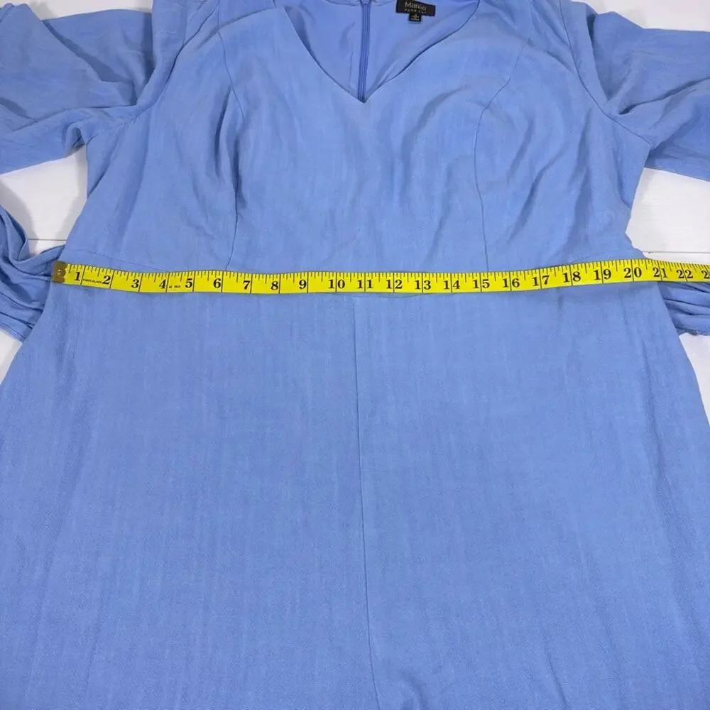 NWT Maree Pour Toi Sky Blue Jumpsuit Tie Waist & Flutter Sleeve Size 18 T5